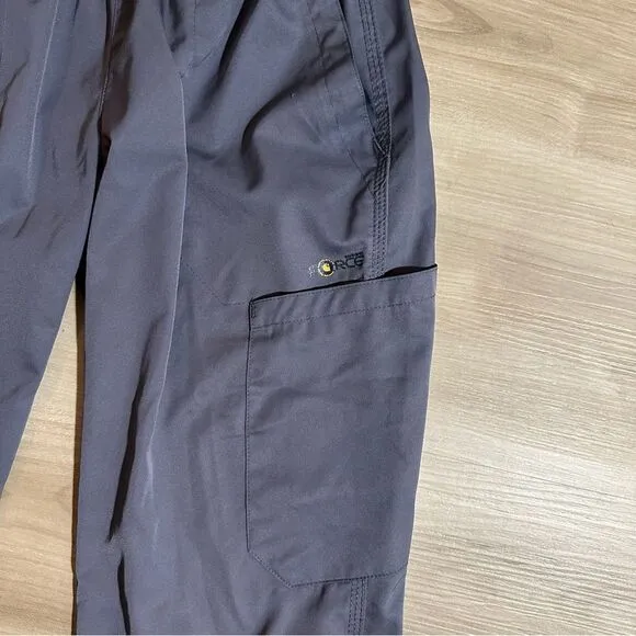 Carhartt Force Cross-Flex Scrub Pants Women‎ PS Gray Cargo Pocket C53106P Jogger - Image 9