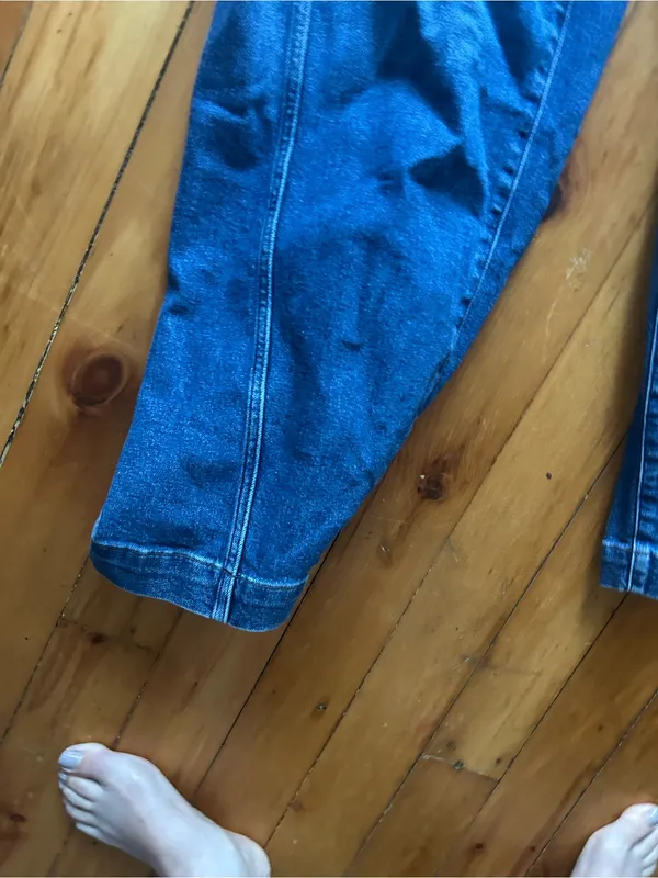 ☀️3/$25 Madewell Tapered Denim Trousers High Rise Comfort Barrel 31 - Image 3