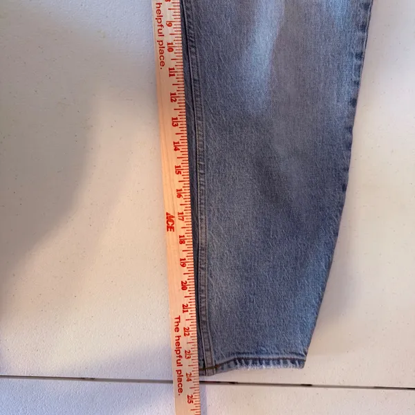 Abercrombie & Fitch The 80s Mom High Rise Jeans Light Wash Size 28/6S Distressed - Image 8