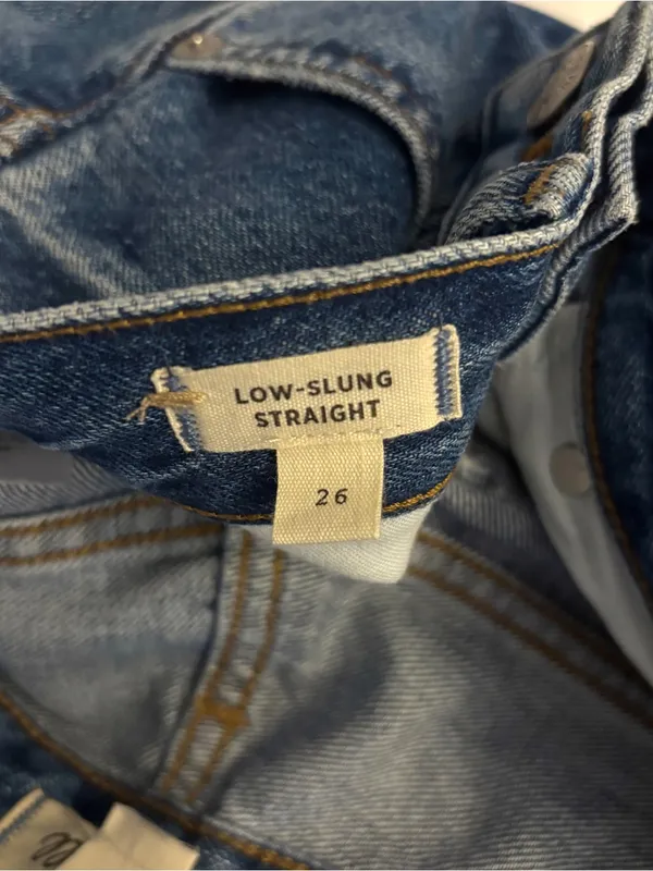 Madewell low slung straight jeans - Image 4