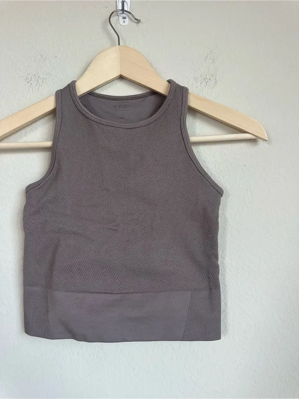 Abercrombie YPB Seamless Core Rib Scuba Crop Tank - Image 4