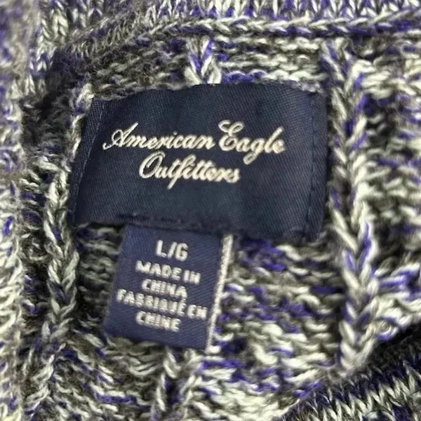 American Eagle Women's Cowl Neck Chunky Knit‎ Sweater Size L Multicolor - Image 11