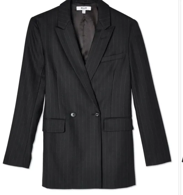 Billie The Label Diana Pin Stripe Blazer Black S - Image 5
