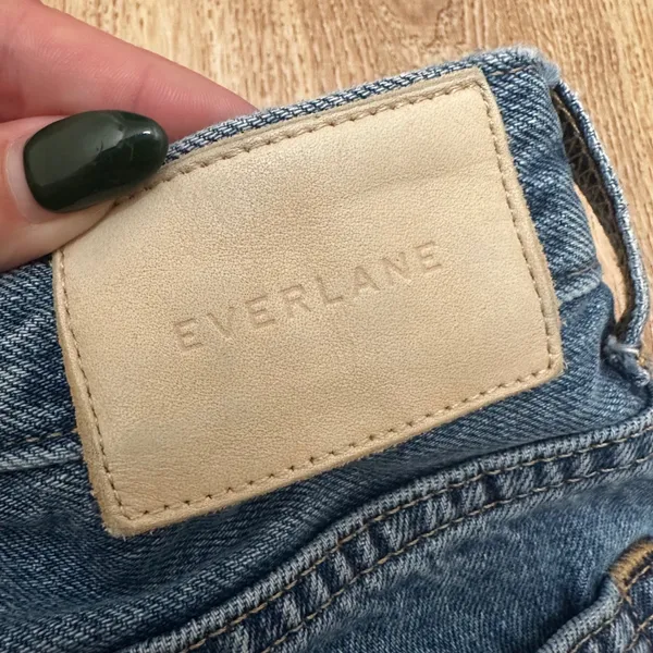 Everlane | The 90s Cheeky Crop Blue Organic Cotton Straight Leg‎ Denim Jeans, 24 - Image 6