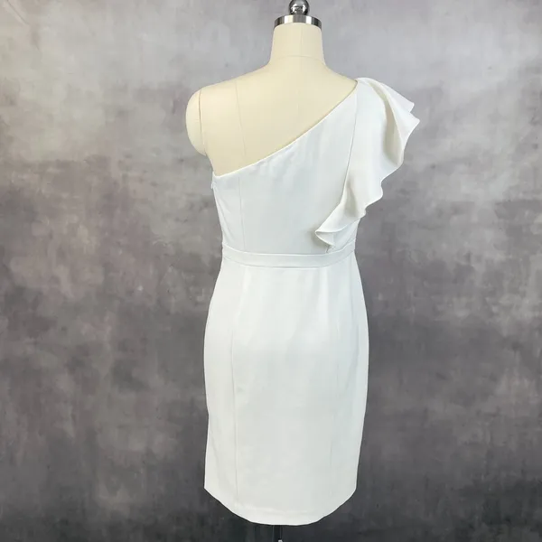 Karl Lagerfeld Dress Womens 8 One Shoulder Bridal Shower Chic Bachelorette READ‎ - Image 2