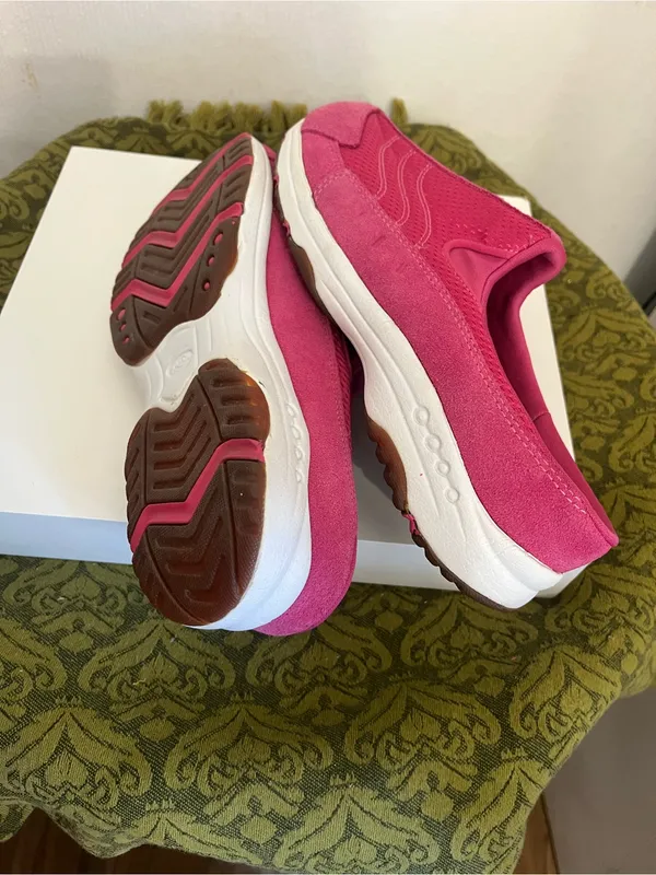 Easy Spirit Women’s Slip-On Sneakers in Fuchsia - Image 6