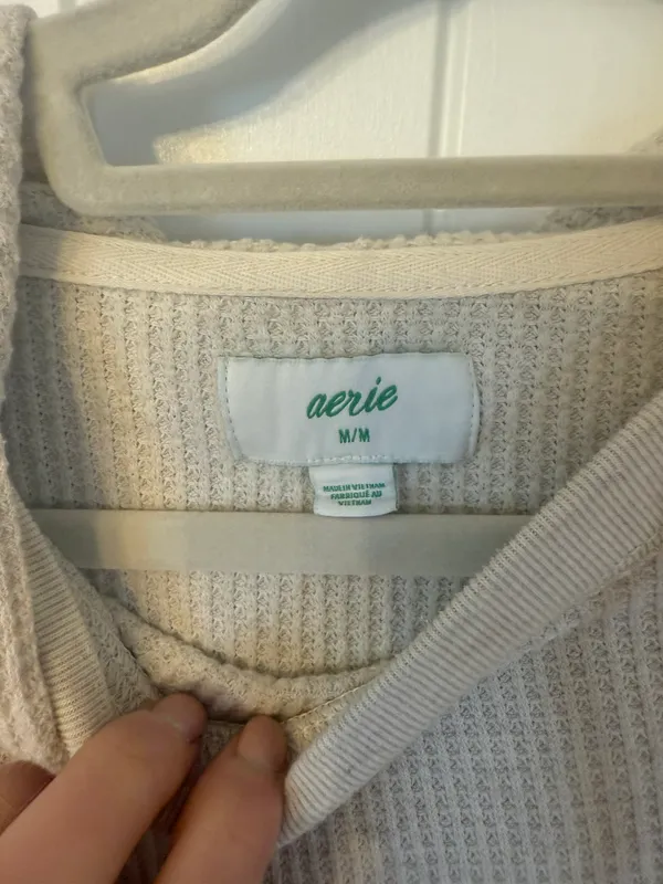 Aerie Waffle Hoodie - Image 3