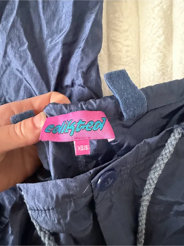 Edikted Navy Blue Lightweight Track Pants - Image 7