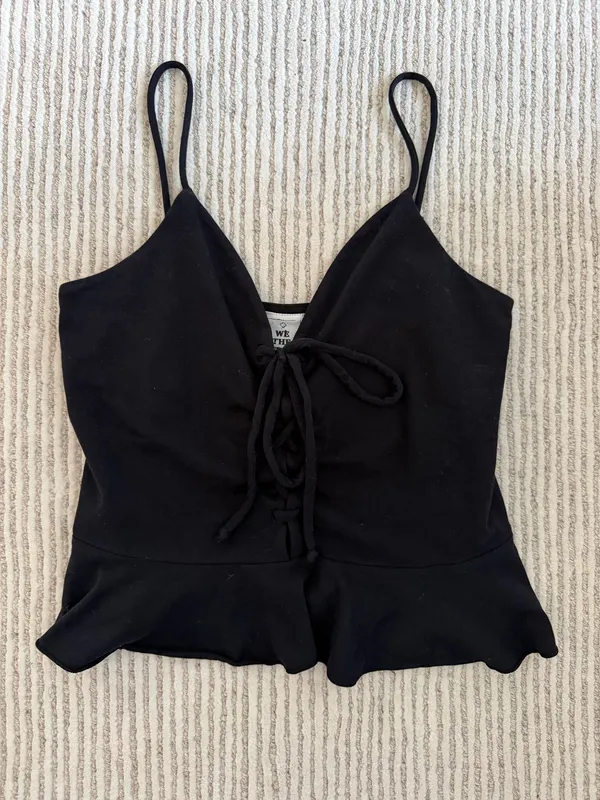Free People Black Tank Top XS - Image 3