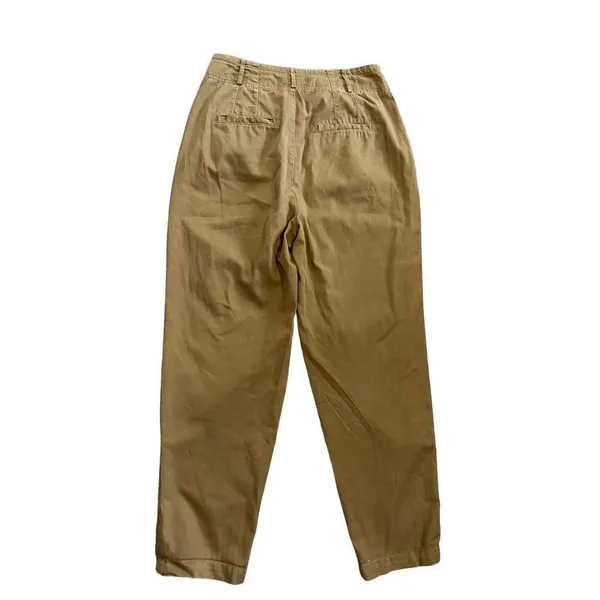 Free People Khaki‎ High Rise Pleated Pants – Size 6 - Image 3