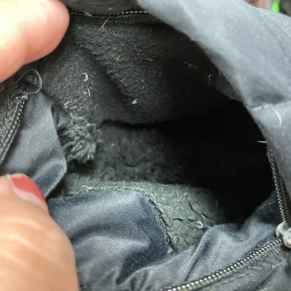 Eddie Bauer Large Petite Quilted Duck Down Puffer Winter Jacket Sherpa Black‎ - Image 7