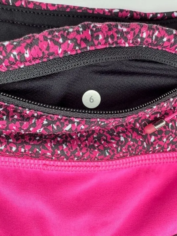 Lululemon Run Speed Shorts Raspberry Glo Light Pink Brief Lined Women's Size 6 - Image 6