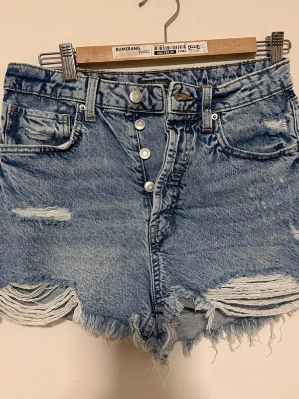 Wild Fable Distressed High-Rise Denim Shorts - Image 2