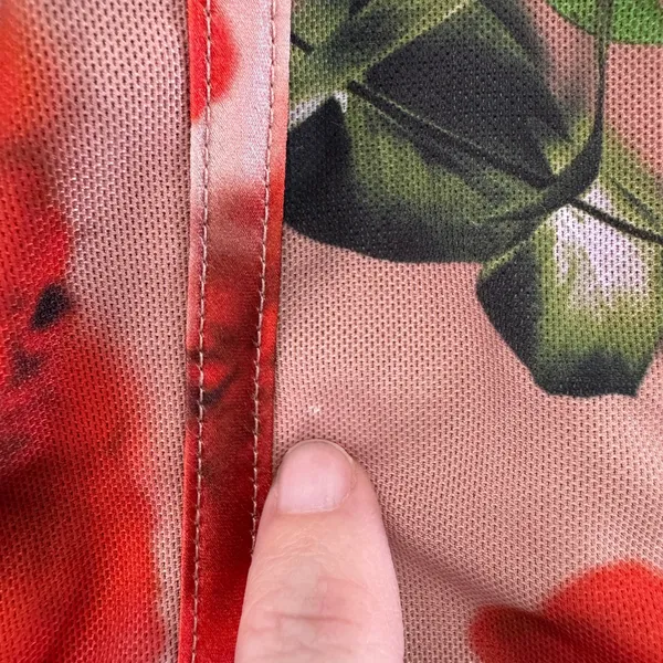 House of CB London Adanna Rose Print Corset‎ Mini Dress Large Pink Red Romantic - Image 9