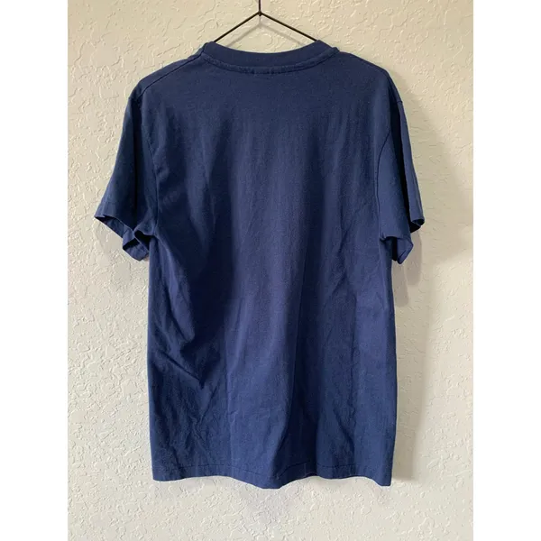 Vintage 90s Gold Glitter SAILBOATS Single Stitch T-SHIRT M Made In USA hanes - Image 5