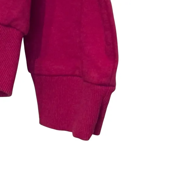 Gymshark Women's Jacket Full‎ Zip Training Hooded Fleece Athletic Gym Red Large - Image 4