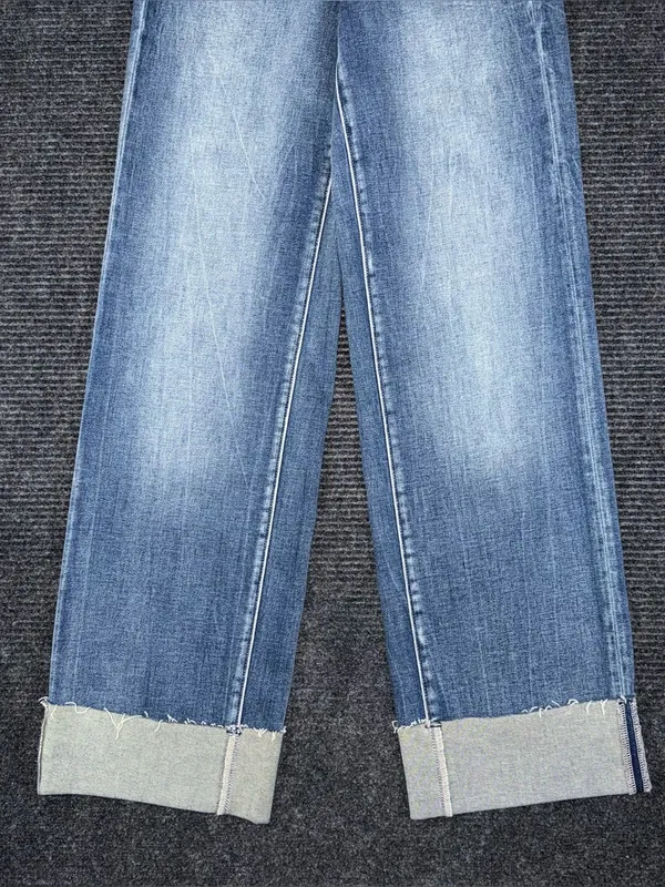 Buckle Black NWT Fit 35 Wide Leg Stretch Cuffed Jeans 26x32 High Rise BBW1388R - Image 5