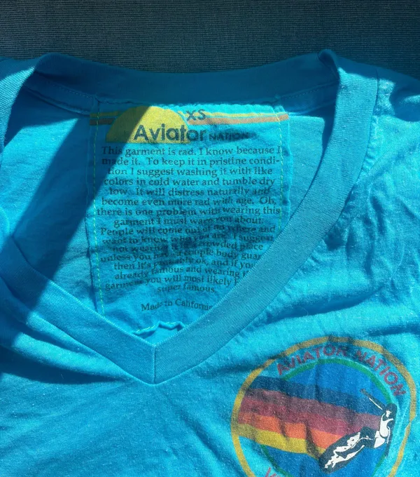 Aviator Nation v neck shirt - Image 3