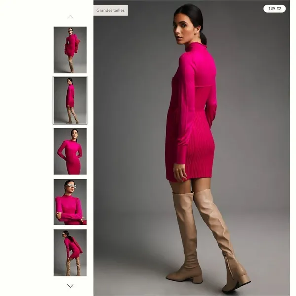 Anthropologie Turtleneck Sweater Dress - Image 5