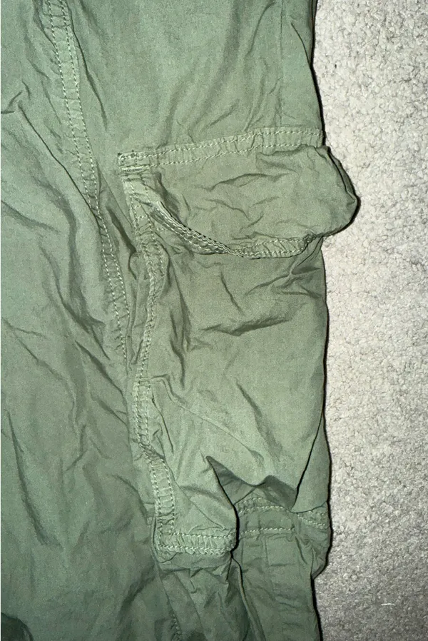 Aerie Olive Cargo Jogger Pants – Trendy Utility - Image 3