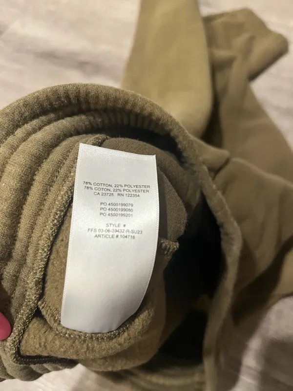 TNA BY ARITZIA Cozy Fleece Boyfriend Fit Joggers in Olive Green - Image 6