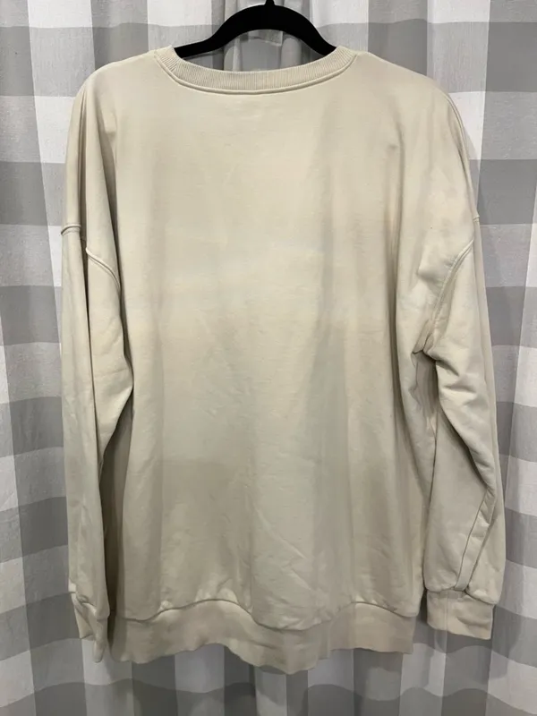Morgan Wallen Cream Graphic Pullover Sweatshirt with Pink & Black Print - Image 4