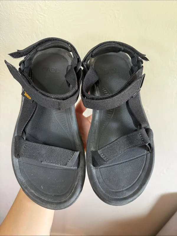 Teva Black Sport Sandals Adjustable Straps Women’s Size 6 - Image 2