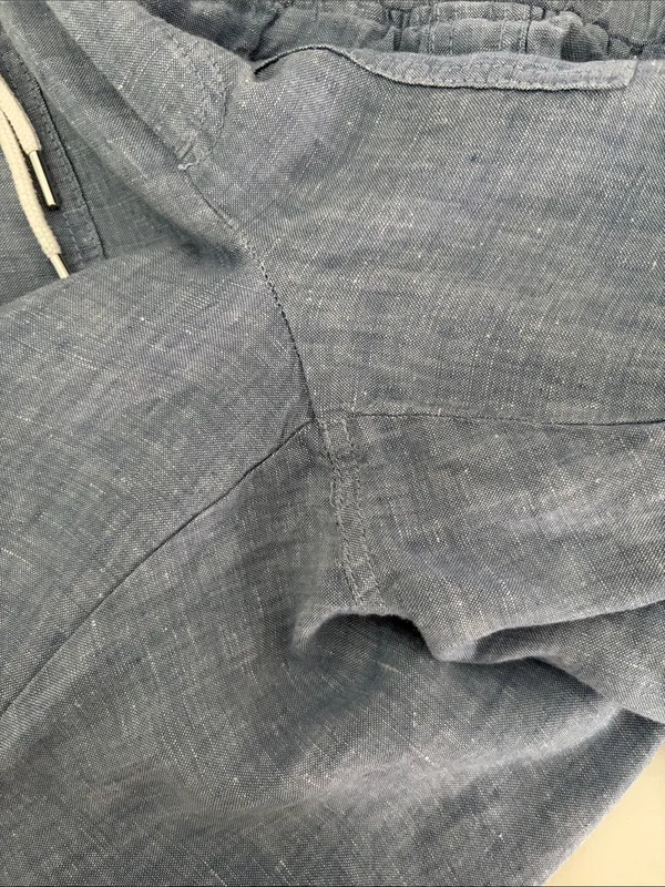 Athleta Light Blue Linen Drawstring Joggers Size 0 - Image 9