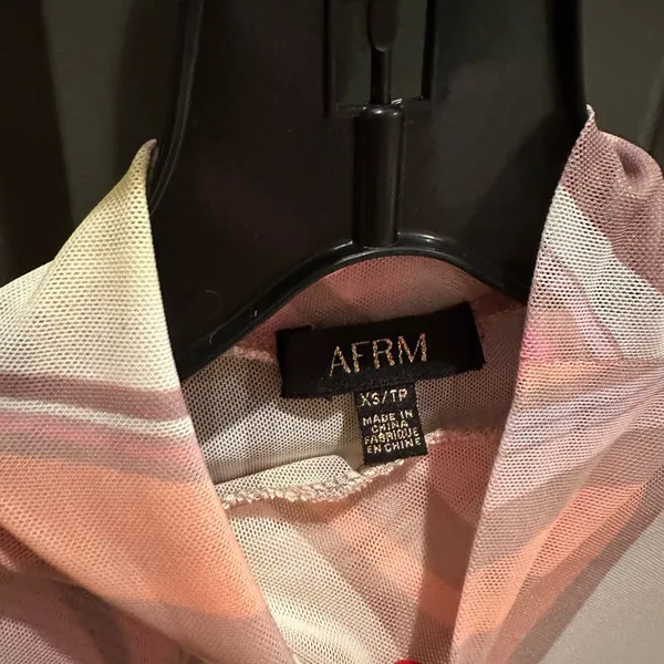 AFRM Multicolor Fitted Long Sleeve Top Pink Size XS - Image 5