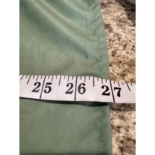 Women's Unbranded Green & White Leaf Print Wide Leg Pants Set, Size L - Image 5