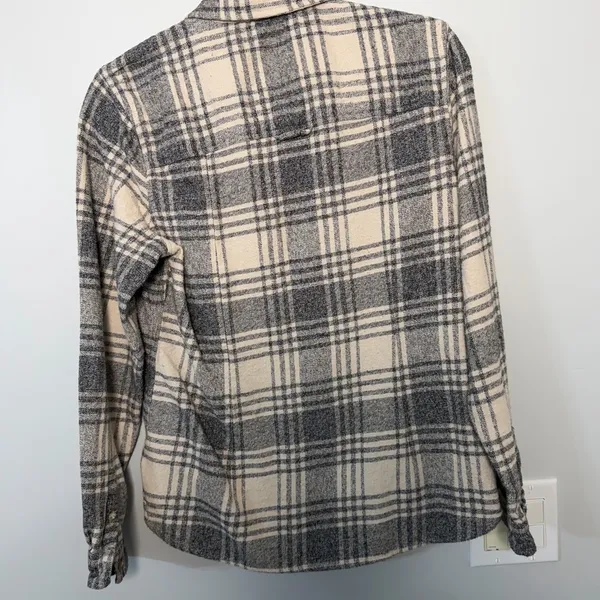🤍 American Eagle Plaid Flannel Shirt – Slim Fit | Size L 100% Cotton - Image 9