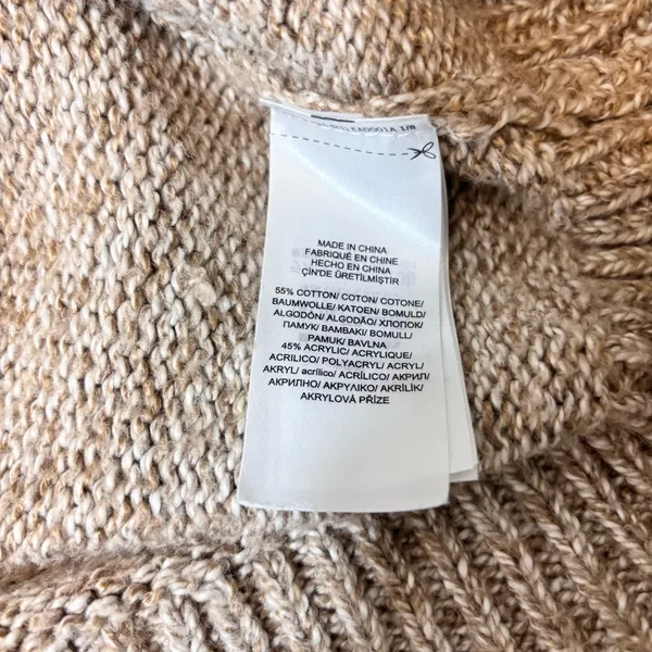 Ralph Lauren‎ Casual Tan Cowl Neck Sweater Size M - Image 9