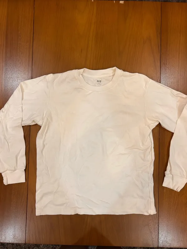 White Uniqlo Long Sleeve Shirt - Image 5
