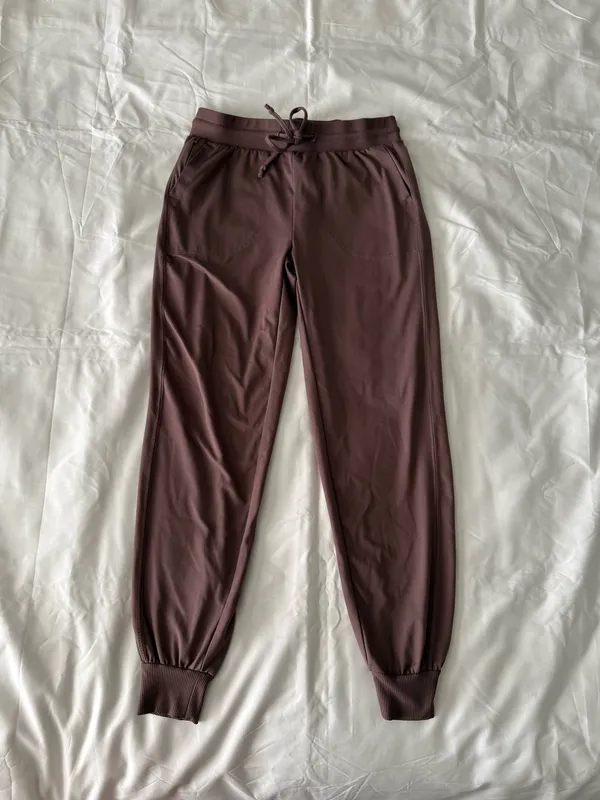Mauve Colored Tie Waist Joggers - Image 2