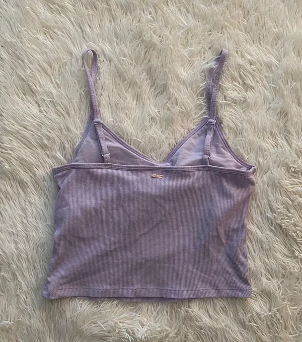 Victorias Secret Pink Crop Tank Top Lilac Purple Small - Image 3