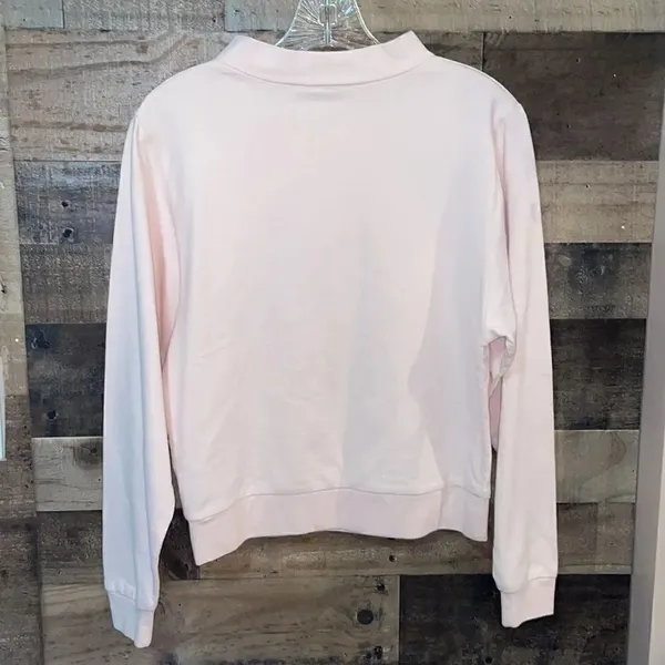 Anthropologie Postmark Pink Tomorrow Mixed Media Sweatshirt - Image 7