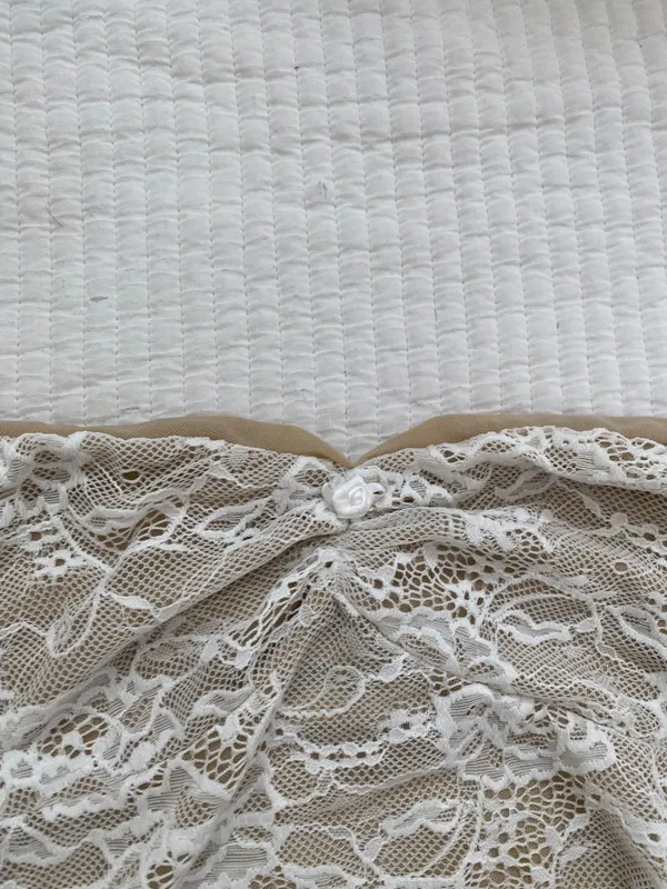 white beige lace ruffle Princess Polly dress - Image 2
