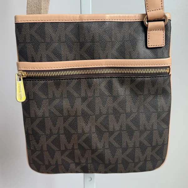 Michael Kors Crossbody Bag Small‎ Brown Beige - Image 2