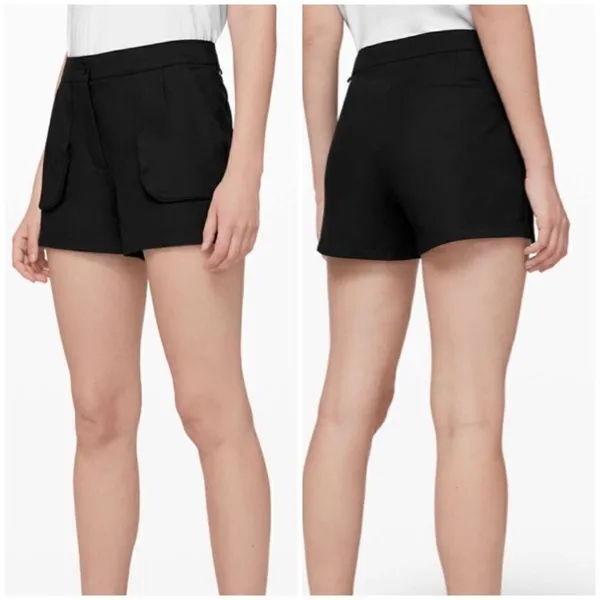 Lululemon This Instant Black High Rise Shorts - Image 2
