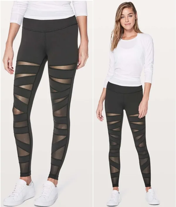 Lululemon High Rise Wunder Under Leggings Mesh Black Size 2 Limited Edition - Image 2