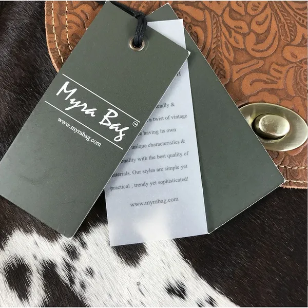 MYRA BAG Handcrafted Leather Cowhide Crossbody Brown Bag Unique Boho Cowgirl NWT - Image 7