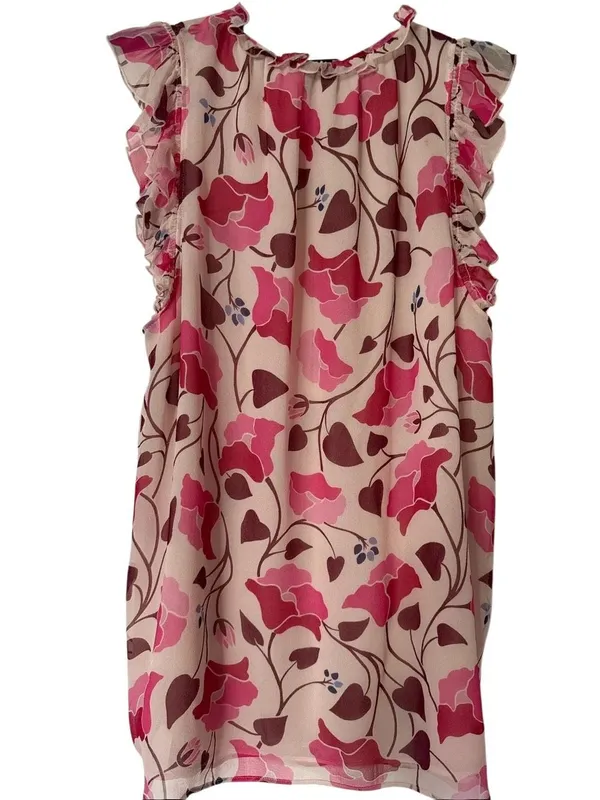 Kate Spade Nouveau Bloom Silk Shell Blouse Medium - Image 3