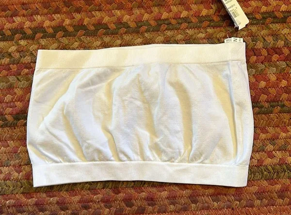 NWT WINDSOR WHITE BASIC BANDEAU STRAPLESS BRA TOP - Image 6