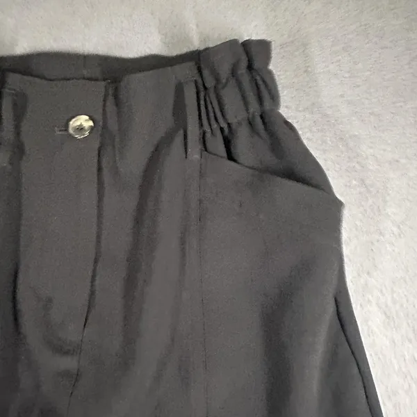 Wilfred‎ Pants Womens 0 Black Paperbag Waist Crepe Crop Elastic Waist Pockets - Image 5