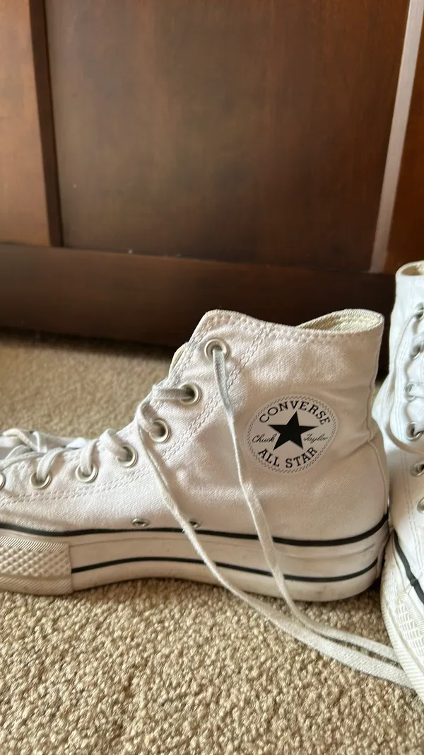 White Platform Converse - Image 2