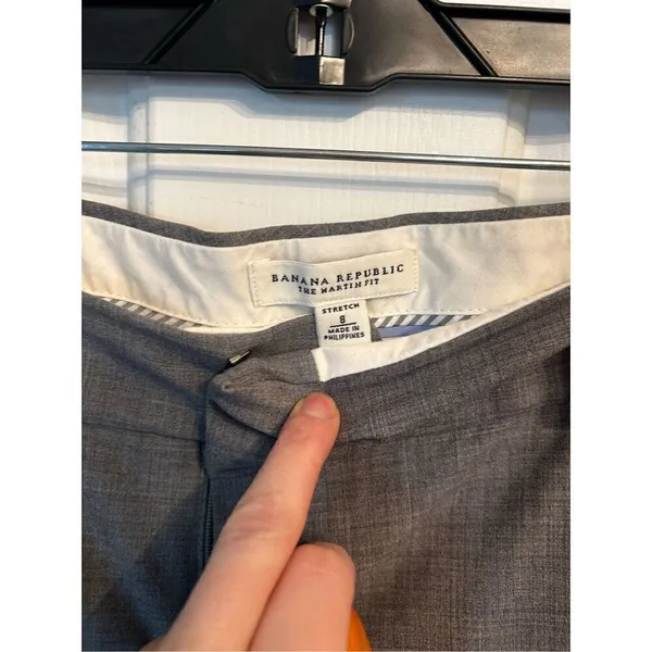 Banana republic gray stretchy pants size 8 Martin cut - Image 2