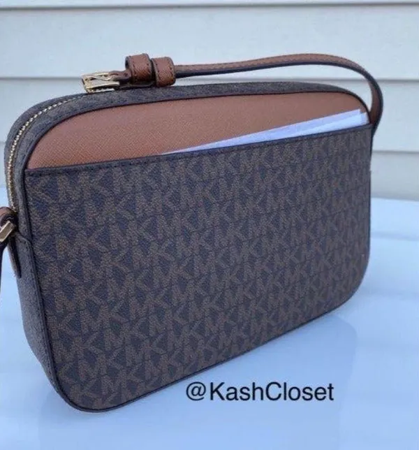 Michael Kors Brown Chain Crossbody Large Purse - Image 8