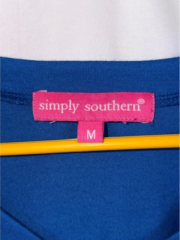 Simply Southern Gameday V-Neck Tee – Size Medium - Image 6