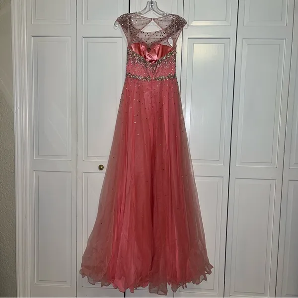 Pink Tony Bowls Le Gala by Mon Cheri Gown Size 2 - Image 3
