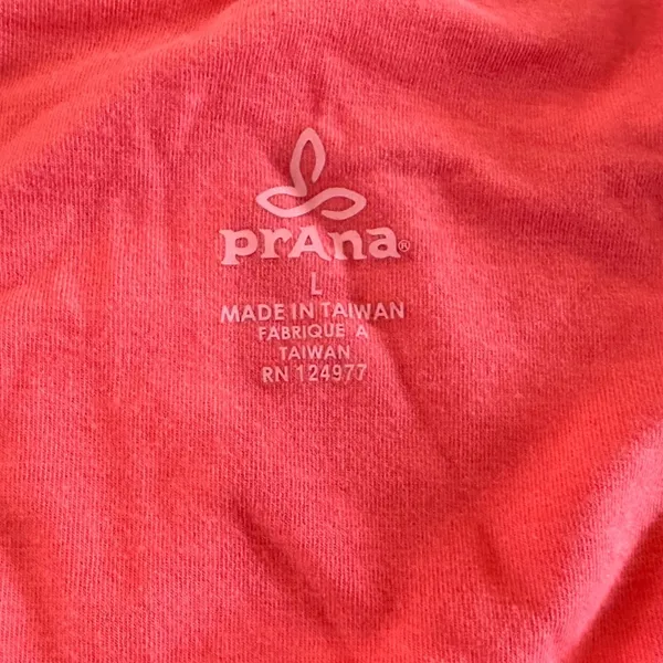 Prana twist front sleeveless dress coral pink size large - Image 2